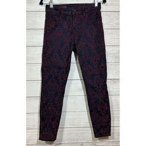 Kut from the Kloth Womens Size 4 Brigitte Ankle Skinny‎ Jean In Damask Print